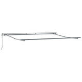 Tenda Sole Retrattile Automatica Antracite e Bianco 400x300 cm