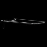 Tenda Retrattile Manuale con LED Antracite/ Bianco 500x300 cm