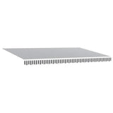 Tenda Retrattile Manuale con LED Antracite/ Bianco 500x300 cm