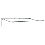 Tenda Sole Retrattile Automatica Antracite e Bianco 500x300 cm