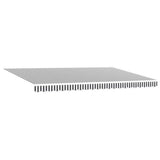 Tenda Retrattile Automatica LED Antracite e Bianco 500x300 cm