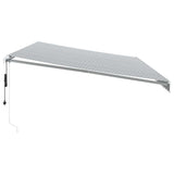 Tenda Sole Retrattile Automatica 600x300 cm Antracite e Bianco