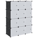 Organizzatore Portaoggetti con 12 Cubi e Aste per Appendere PP