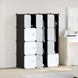Organizzatore Portaoggetti con 12 Cubi e Aste per Appendere PP