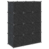 Organizzatore Portaoggetti con 12 Cubi e Aste per Appendere PP