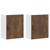 Pensili da cucina 2 pz Kalmar in Legno truciolato Rovere Fumo