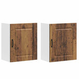 Pensili da cucina 2 pz Kalmar in Legno truciolato Legno Antico