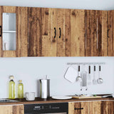 Pensili da cucina 2 pz Kalmar in Legno truciolato Legno Antico