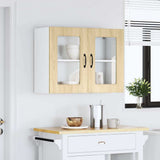 Pensile da Cucina con Porta in Vetro Kalmar Rovere Sonoma