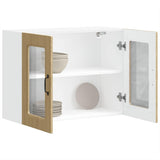 Pensile da Cucina con Porta in Vetro Kalmar Rovere Sonoma