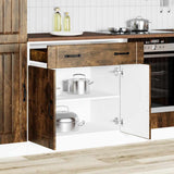 Base da Cucina Lucca Rovere Fumo in Legno truciolato