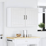 Pensili da cucina 2 pz Lucca in Legno truciolato Bianco