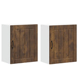 Pensili da cucina 2 pz finitura Lucca in rovere affumicato in Legno truciolato