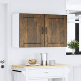 Pensili da cucina 2 pz finitura Lucca in rovere affumicato in Legno truciolato
