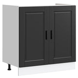 Mobile base lavello Porto Nero 80x46x81,5cm Legno truciolato
