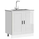 Mobile base lavello Porto Bianco Lucido 80x46x81,5cm Truciolato