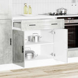 Base da Cucina Porto Grigio Cemento in Legno truciolato