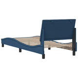 Giroletto senza Materasso Hanko Blu 90x190 cm in Tessuto