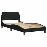 Giroletto senza Materasso Hanko Nero 100x200 cm in Tessuto
