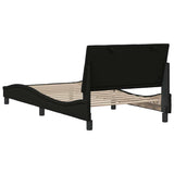 Giroletto senza Materasso Hanko Nero 100x200 cm in Tessuto
