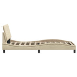 Giroletto senza Materasso Hanko Crema 80x200 cm in Tessuto