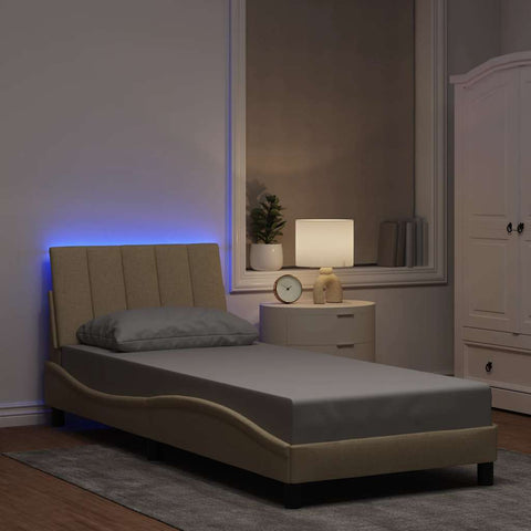 Giroletto senza Materasso Hanko Crema 80x200 cm in Tessuto