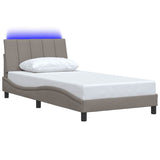 Giroletto senza Materasso Hanko Tortora 100x200 cm in Tessuto