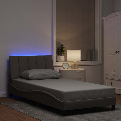 Giroletto senza Materasso Hanko Tortora 100x200 cm in Tessuto