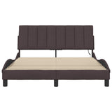 Giroletto senza Materasso Hanko Marrone Scuro 120x200 cm Tessuto