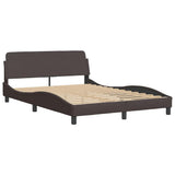 Giroletto senza Materasso Hanko Marrone Scuro 120x200 cm Tessuto