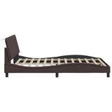Giroletto senza Materasso Hanko Marrone Scuro 120x200 cm Tessuto