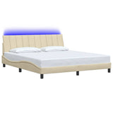 Giroletto senza Materasso Hanko Crema 180x200 cm in Tessuto