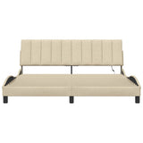 Giroletto senza Materasso Hanko Crema 180x200 cm in Tessuto