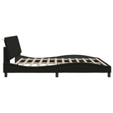 Giroletto senza Materasso Hanko Nero 200x200 cm in Tessuto