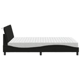 Letto con Materasso Hanko Nero 120x200 cm in Tessuto