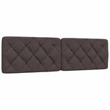 Letto con Materasso Marrone Scuro 180x200cm Tessuto