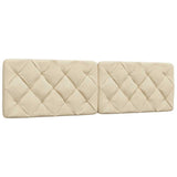 Letto con Materasso Crema 180x200 cm in Tessuto