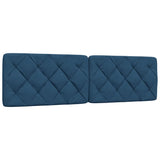 Letto con Materasso Blu 180x200 cm in Tessuto