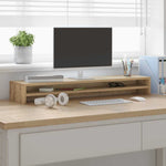 Supporto Monitor Rovere Artigianale 100x24x13 cm truciolato