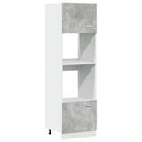 Mobile per Microonde Lyon Grigio Cemento 60x57x207 cm