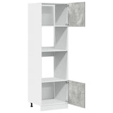 Mobile per Microonde Lyon Grigio Cemento 60x57x207 cm