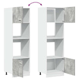 Mobile per Microonde Lyon Grigio Cemento 60x57x207 cm