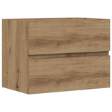 Mobiletto da Bagno Rovere Artigianale 60x38,5x45 cm Truciolato