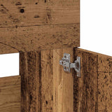 Mobile da Bagno con Specchio in Legno Antico Legno truciolato