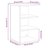 Credenza Rovere Artigianale 35x35x55 cm in Legno truciolato