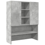 Mobile per Lavatrice Grigio Cemento 70,5x25,5x90 cm