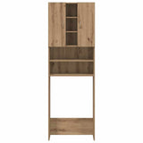 Mobile per Lavatrice Rovere Artigianale 64x25,5x190 cm
