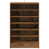 Scarpiera Legno Antico 60x35x92 cm in Legno truciolato