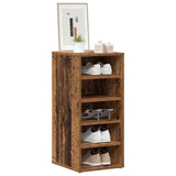 Scarpiere 2 pz Legno Antico 32x35x70 cm in Legno truciolato
