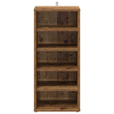 Scarpiere 2 pz Legno Antico 32x35x70 cm in Legno truciolato